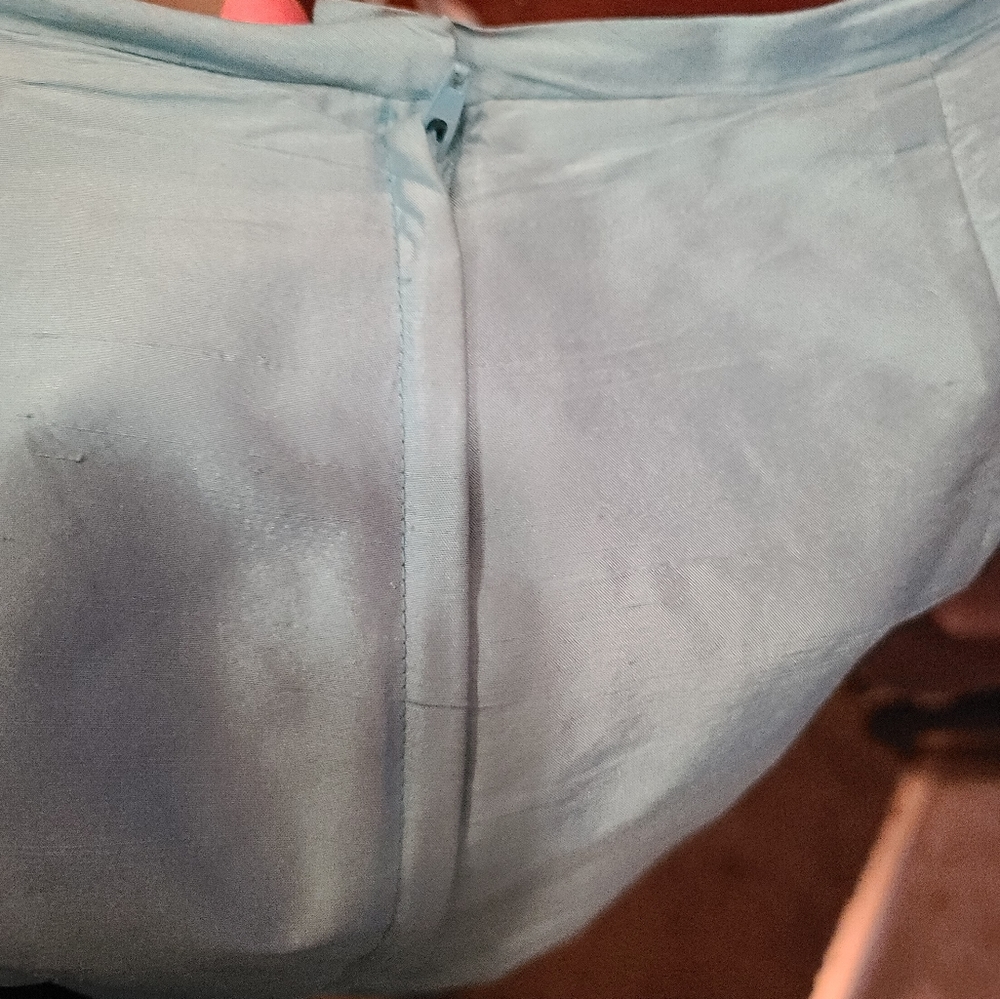 Stunning silk linen blend hi-low skirt sz10 from David's Bridal - Picture 5 of 6